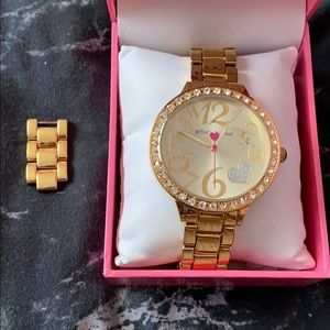 Betsy Johnson Gold Plated Watch
